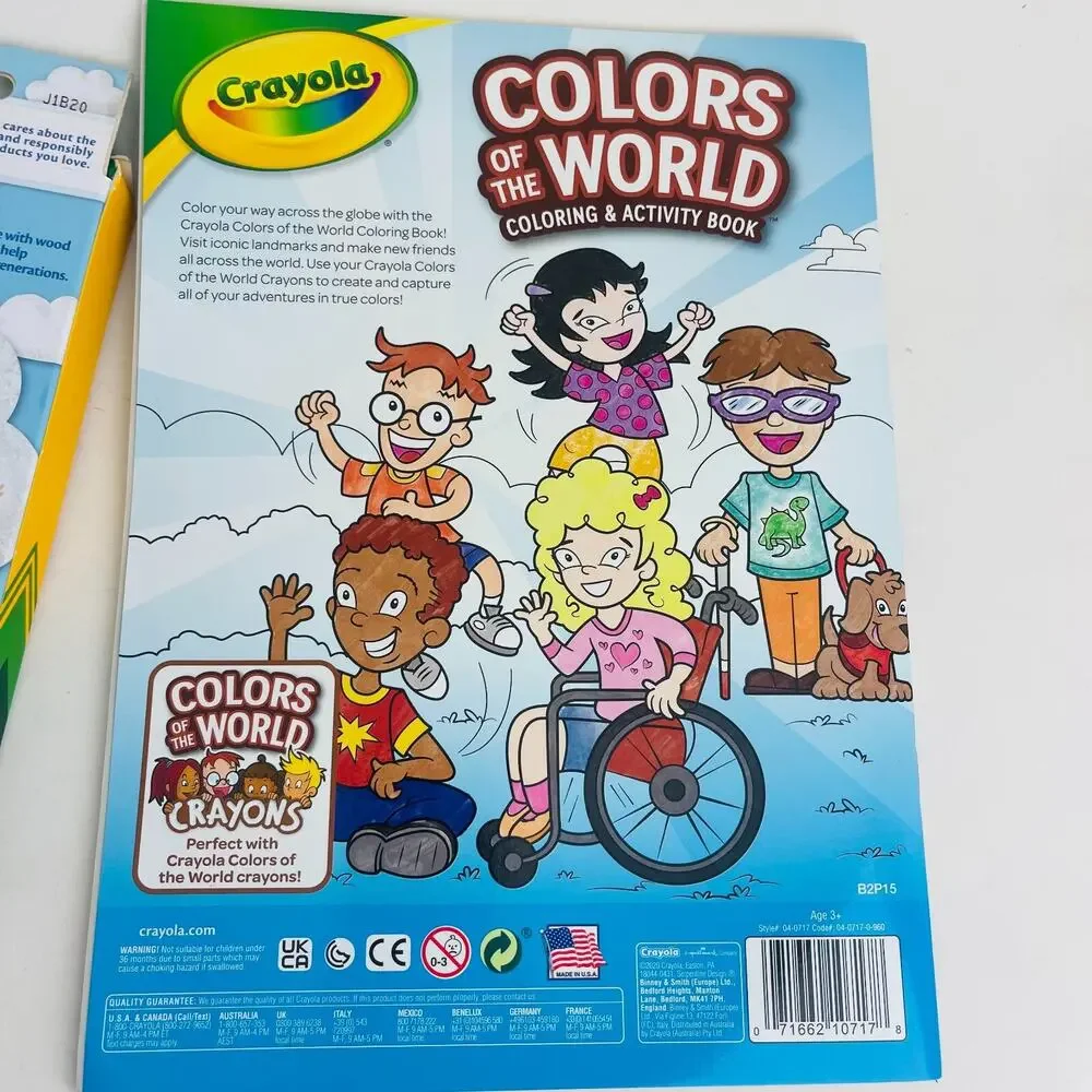 Crayola Colors of the World Coloring & Activity book and Colored Pencils 24 Pack